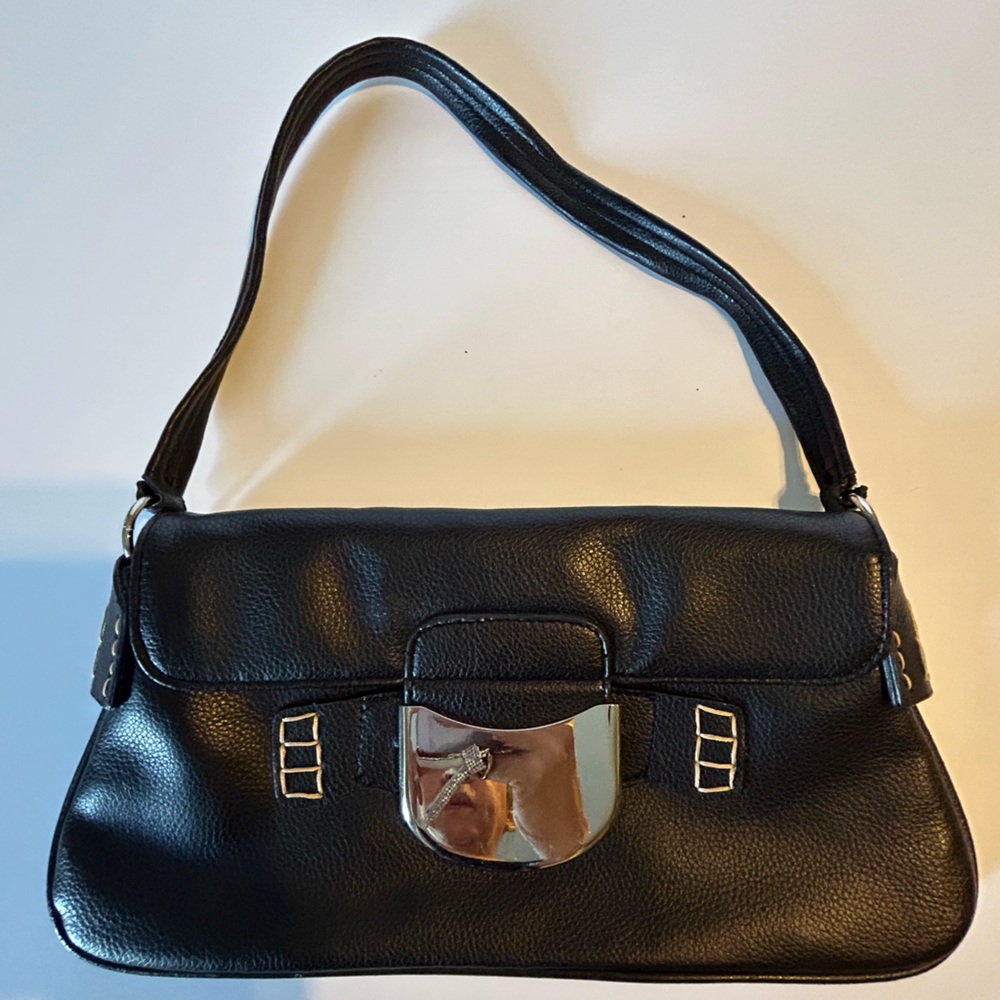 Black Small Bag Purse Leather